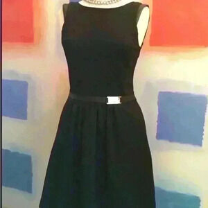 Jennifer Lopez NWT Sleeveless Black Dress Woman’s Size Small